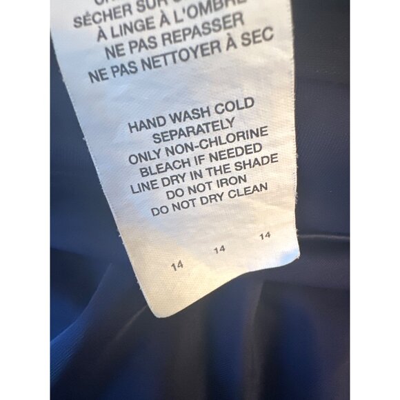 Jantzen Womens Navy Blue Swimsuit Dress With Adjustable Straps Size 14 - Picture 5 of 5